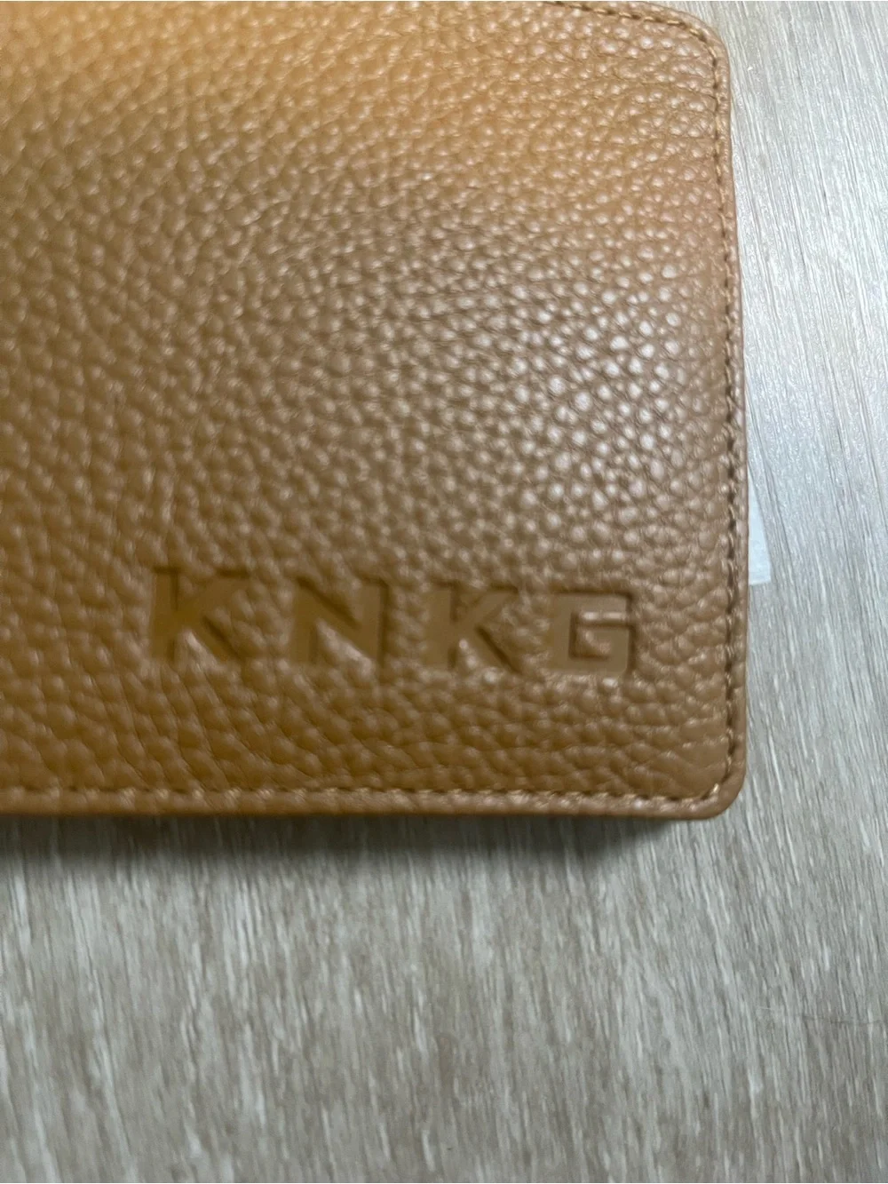 KNKG Men's Leather Wallet in Tan